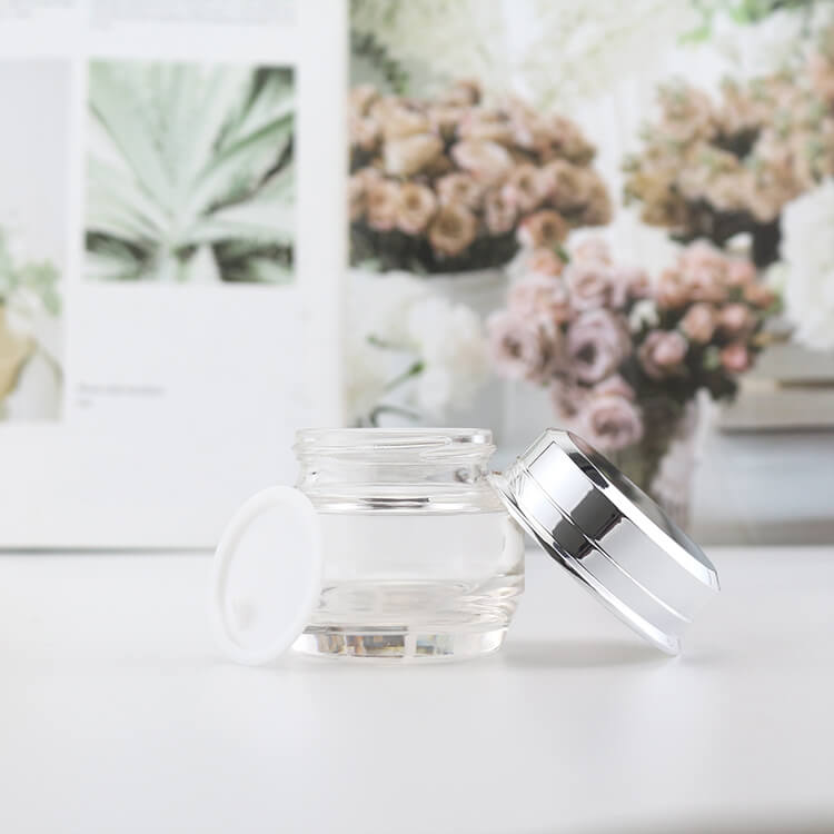 Jar with silver lid