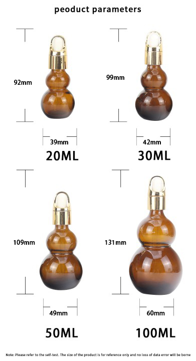 50ml 100ml amber glass dropper bottles