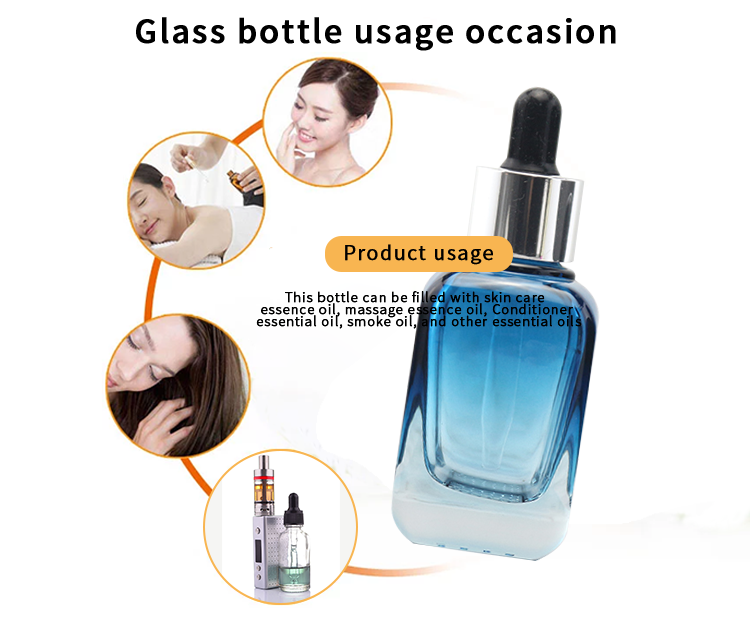 square glass dropper bottles 40ml