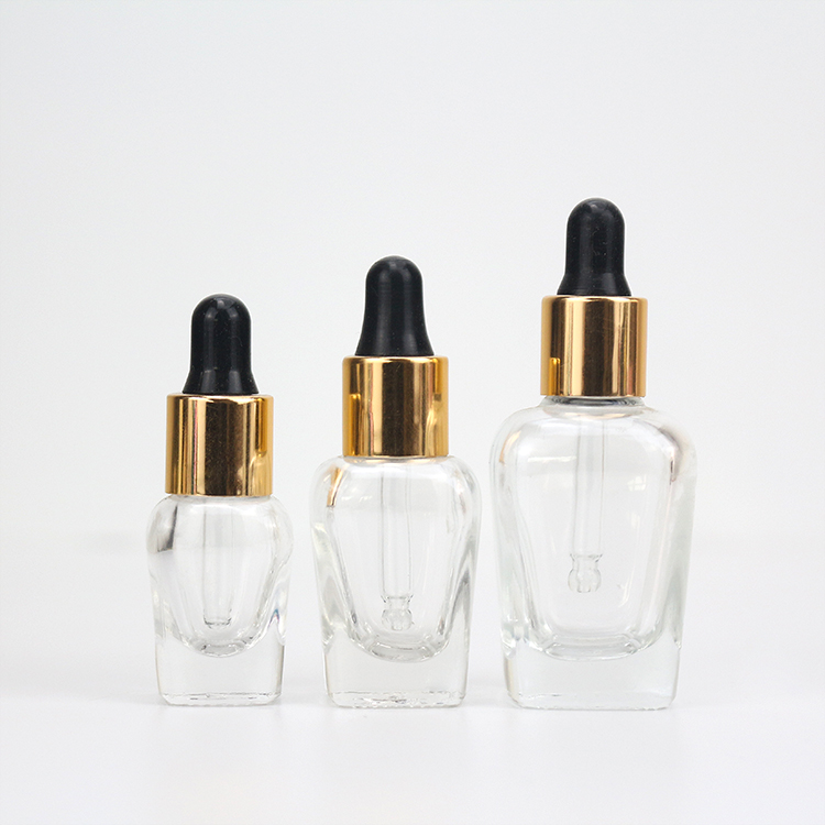 Supplier 7ML 14ML Samples Clear Essential Oil Body Oil Bottle With Dropper