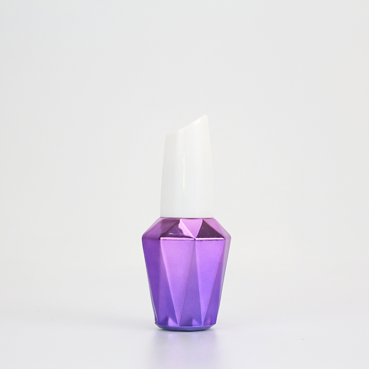 10ML Purple UV Gel Nail Polish Bottle Liquid Glue Bottle With Brush Manufacturer