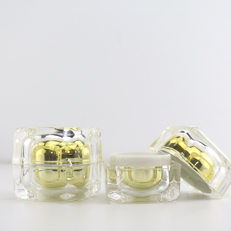 20G Gold Plastic Body Butter Jars Face Cream Jar Moisturizing Cream Mask Jar