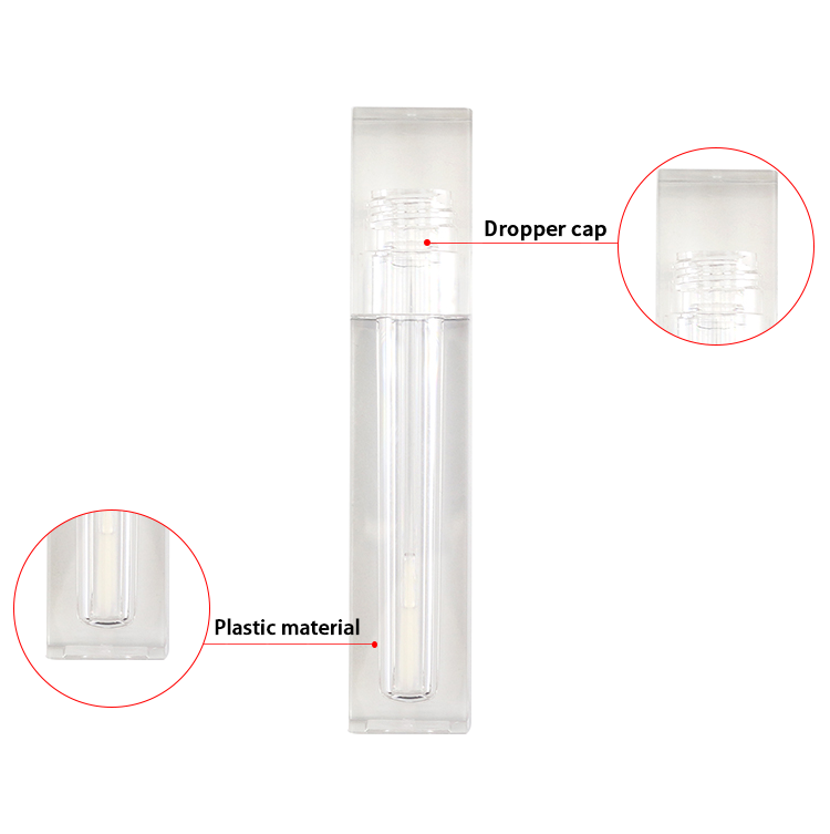 6ML wholesale wand lip gloss tubes