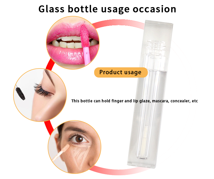 6ml lip gloss tubes with wand wholesale