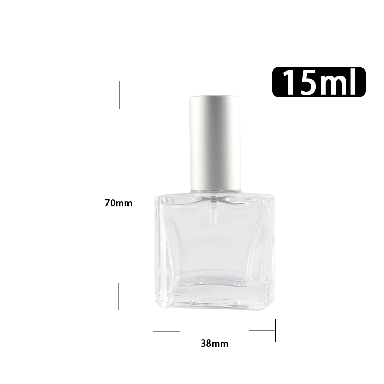 square empty 15ml perfume sample bottle manufacturer