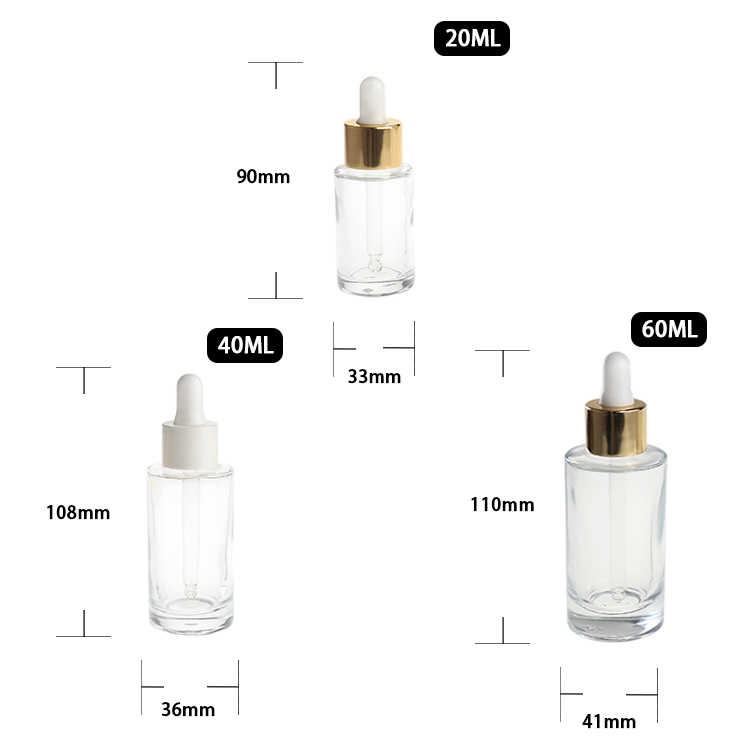 60ml glass dropper bottles custom