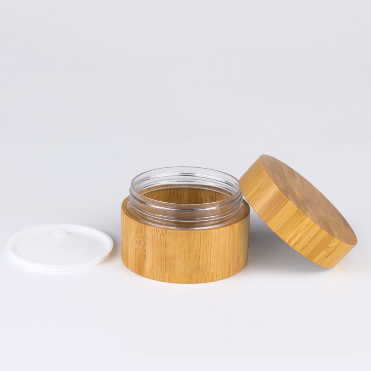 50G Empty Bamboo Cosmetic Jar Face Cream Jar Eye Cream Jar Manufacturer