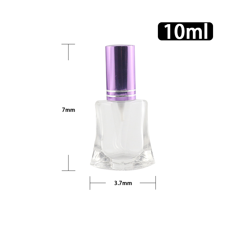 10ml clear glass perfume sample spray bottle