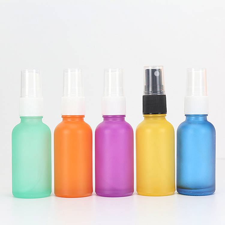 30ML Green Orange Glass Empty Perfume Spray Bottle OEM&ODM