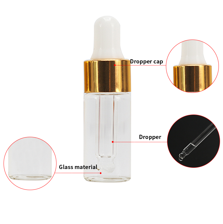 3ml mini dropper bottle