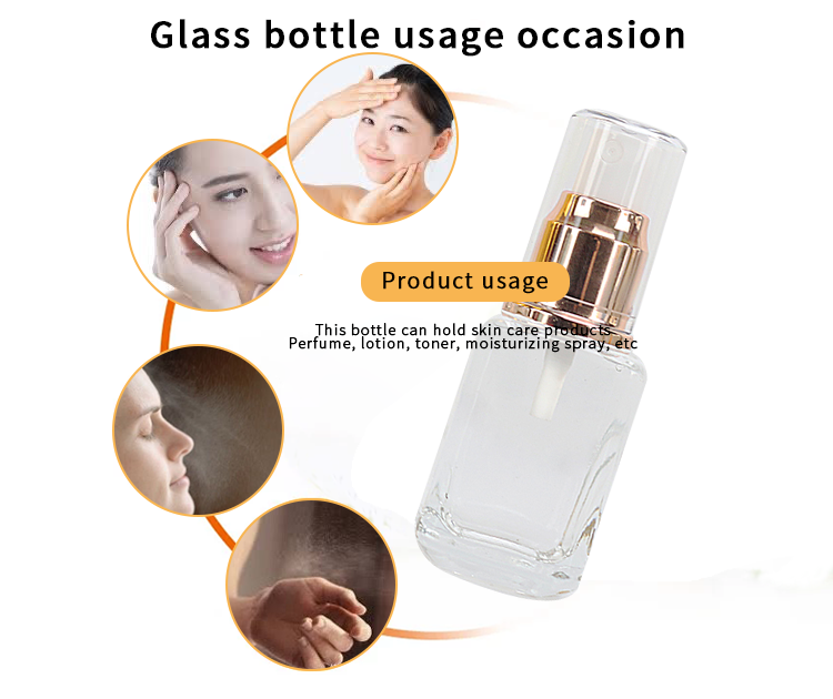 1oz glass perfume spray bottle
