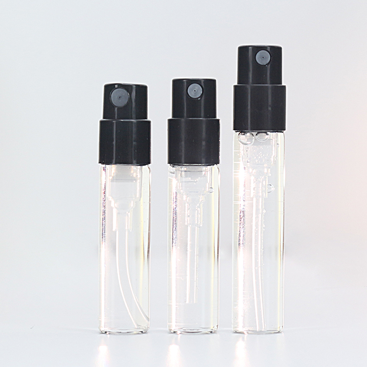 2ml 6ml Mini Clear Glass Refillable Travel Perfume Sample Spray Bottle