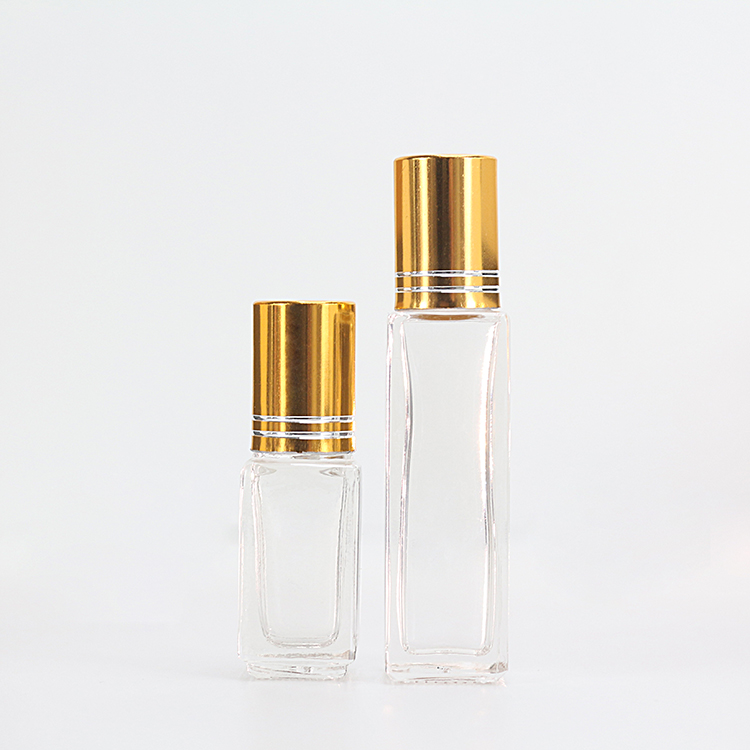 5ML 10ML Square Perfume Essential Oil Eye Oil Roll On Bottle Custom