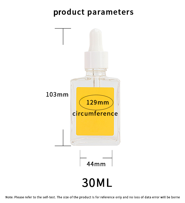 30ml glass bottles with pipette