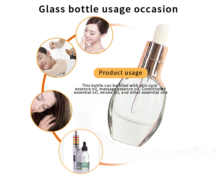 1 oz clear glass dropper bottles