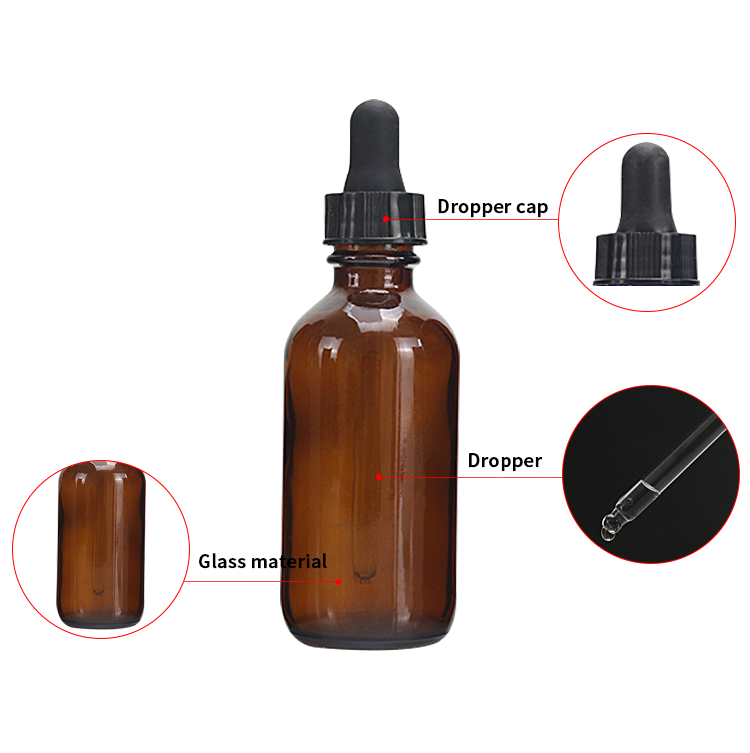 4 oz amber glass bottle with dropper