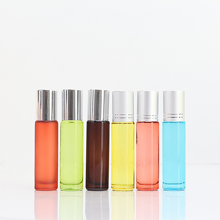 10ml Colored Glass Essential Oil Perfume Roll On Bottle Manufacturer