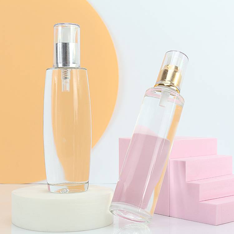 4 oz Clear Empty Glass Perfume Skincare Water Spray Bottles Wholesale
