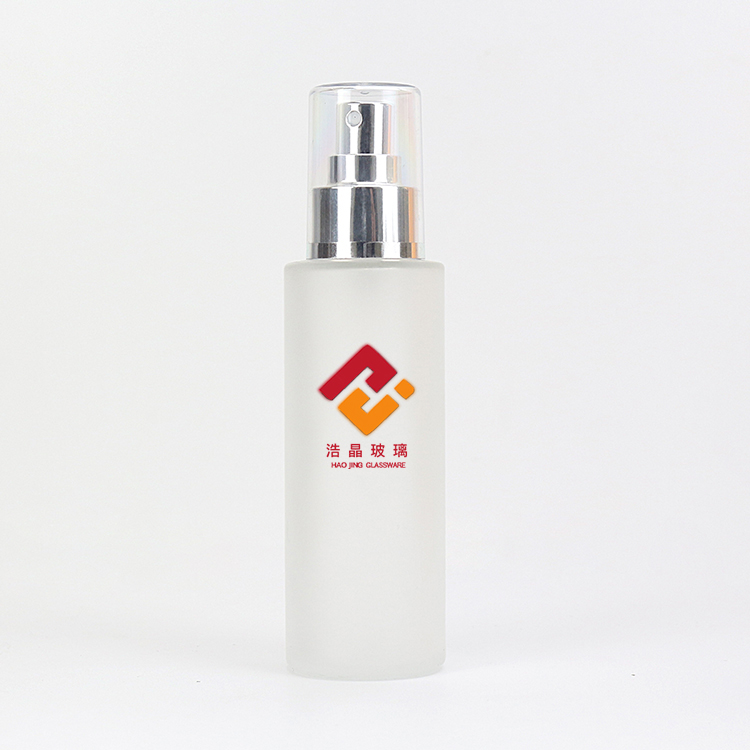 custom 100ml white frosted perfume spray bottle supplier