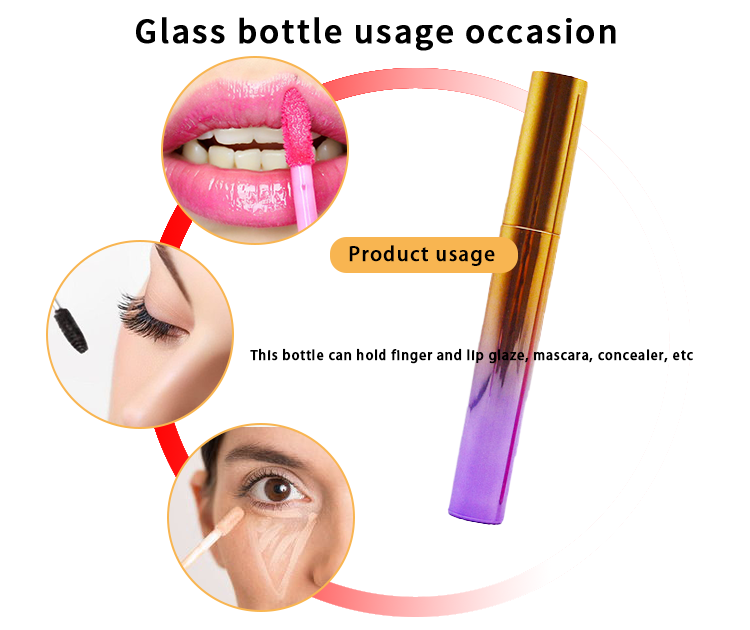 10ml lip gloss wand tubes wholesale