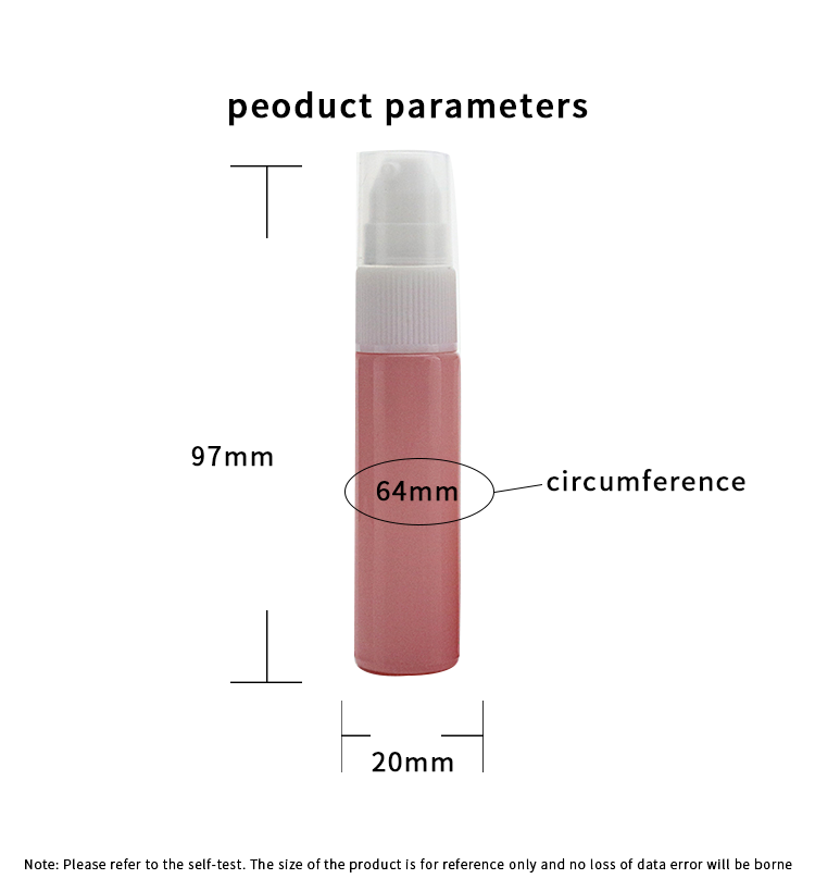 10ml pink gradient empty glass perfume sample spray bottle