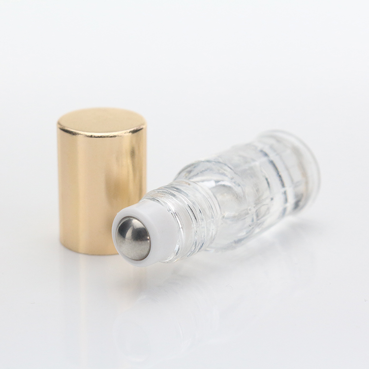 5ml Clear Mini Eye Cream Sample Perfume Essential Oil Glass Roller Bottle
