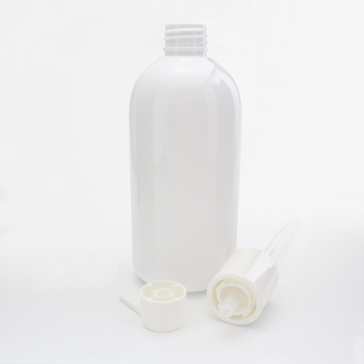 300ml White Large Shampoo Hair Conditioner Body Wash Plastic Bottle Reusable