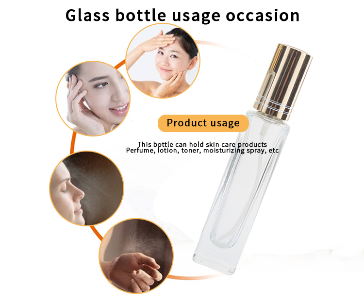10ml 20ml clear small empty travel perfume glass spray bottle manufacturer