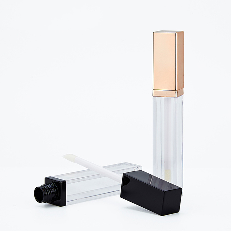 Suppliers 10ml Lip Gloss Tubes With Wand Clear Plastic Square Lip Gloss Tube