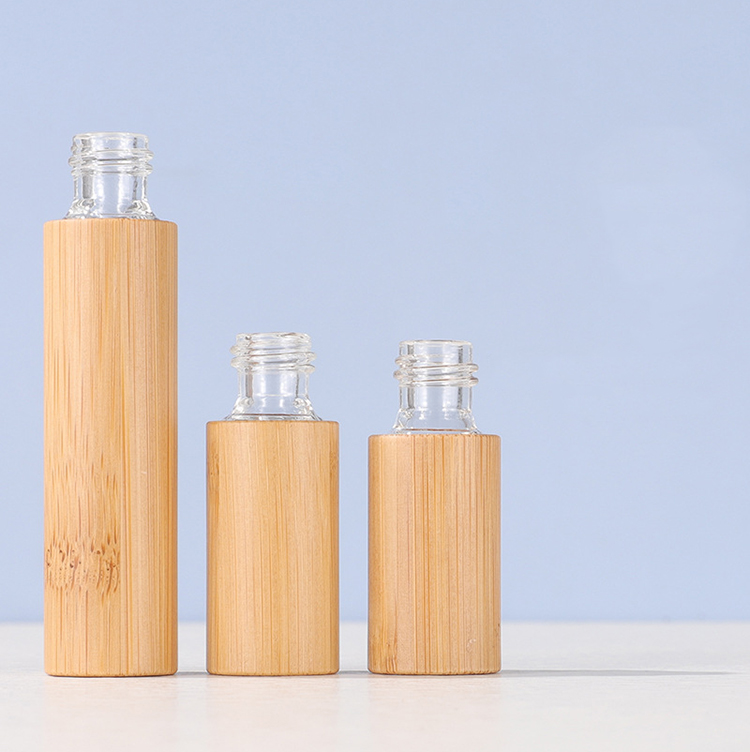 5ml Bamboo Essential Oil Roller Bottles 3ml 10ml Glass Roller Bottles