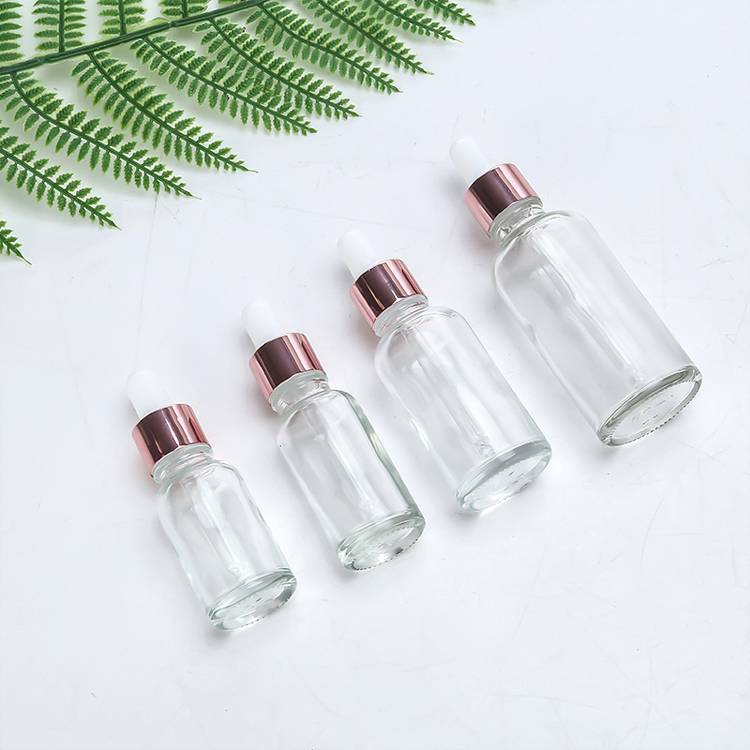 1 oz clear glass dropper bottles wholesale essential hair oil bottle custom