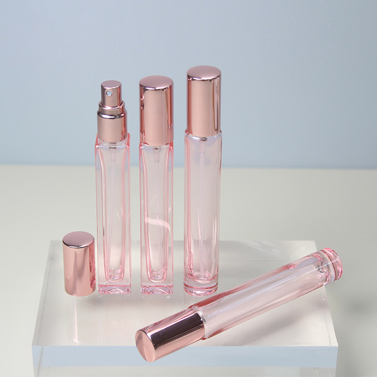 pink 10ml glass spray bottles