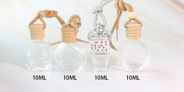 10ml Clear Empty Car Diffuser Bottles Glass Hanging Car Diffuser Perfume Bottle