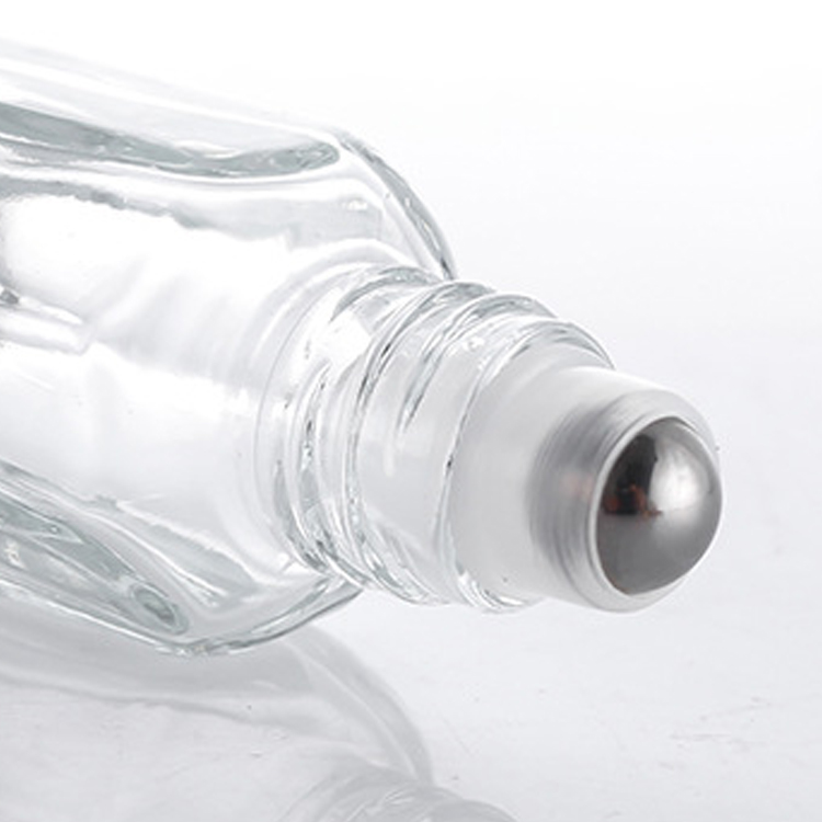 Octagonal Clear 10ml Roll On Bottle Glass 6ml 3ml Essential Oil Roller Bottle