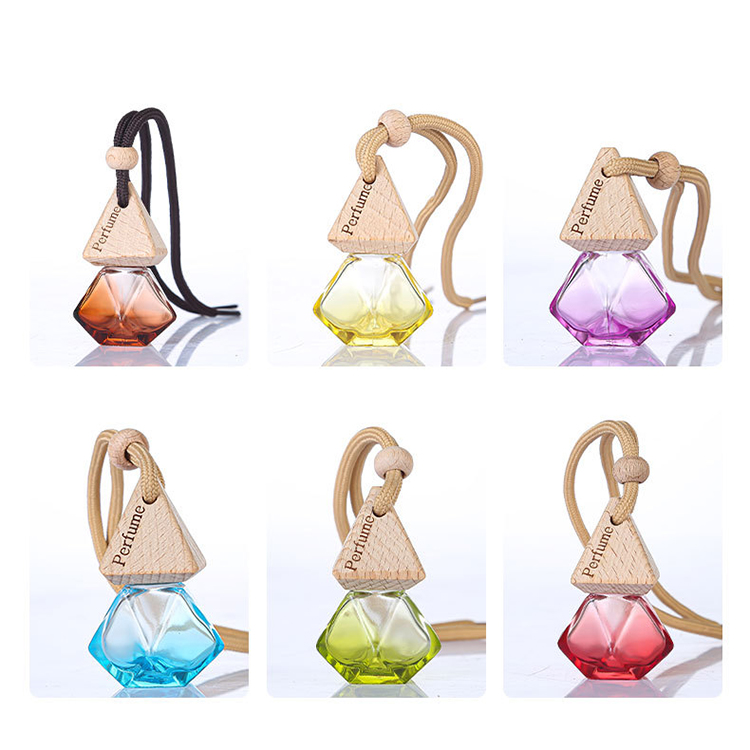 8ml Hanging Car Freshener Bottle Glass Empty Car Air Freshener Bottle