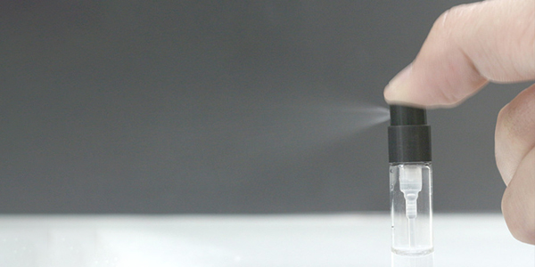 empty spray perfume vials