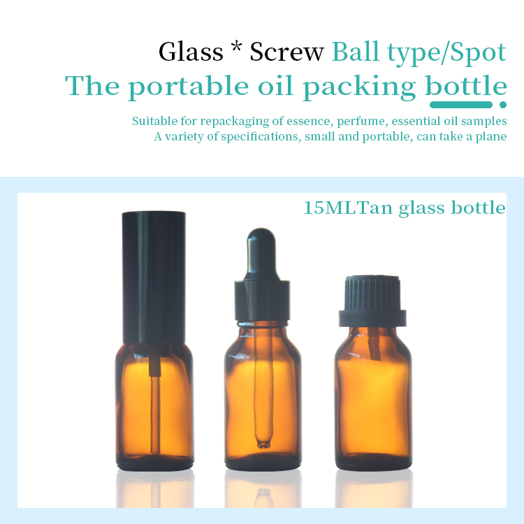 15ml amber dropper bottles