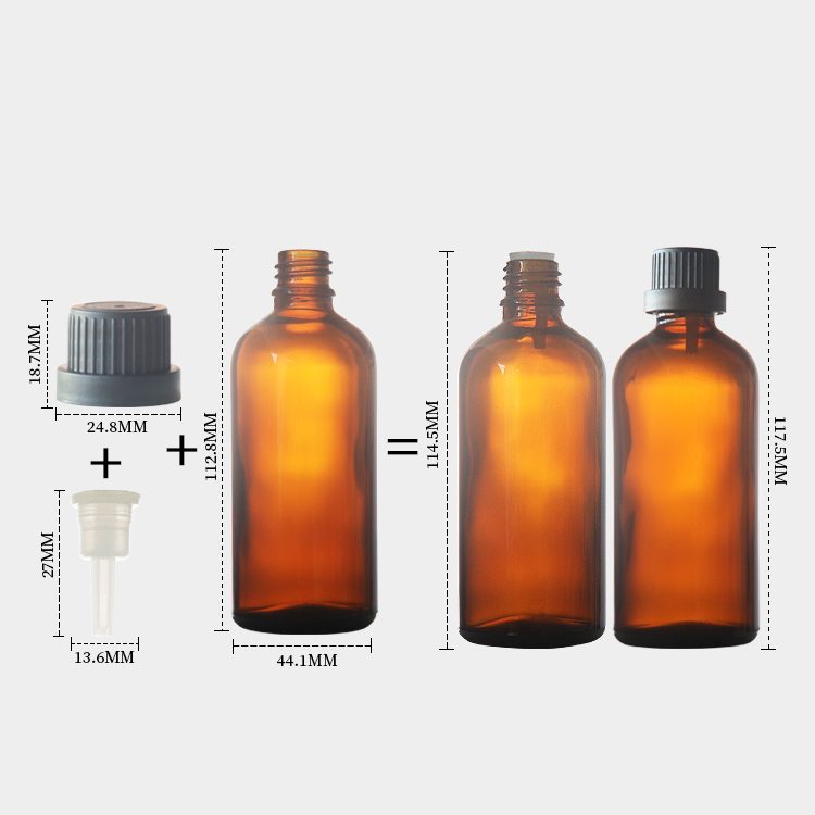 100ml Amber Glass Dropper Bottle Essential Oil Bottle Wholesale