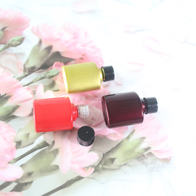 red yellow brown essential oil vials