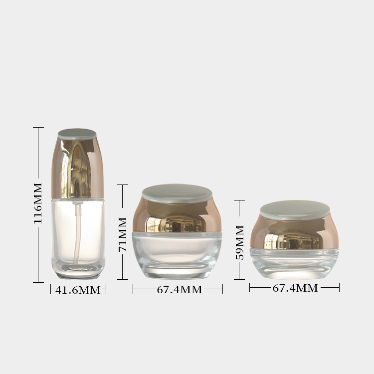 30g 50g Cream Jars Cosmetic Packaging Clear Empty Cosmetic Containers Wholesale