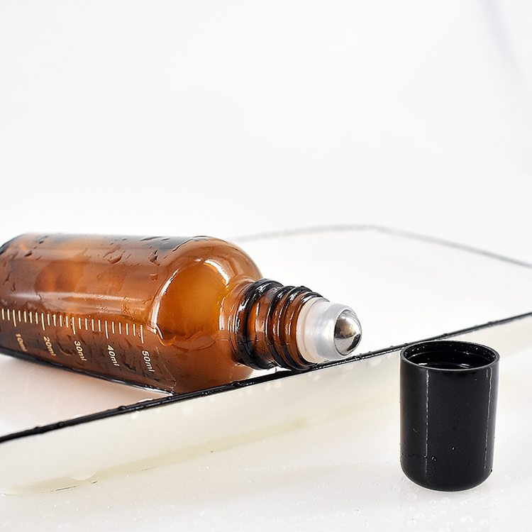 50ml amber glass roll on bottles