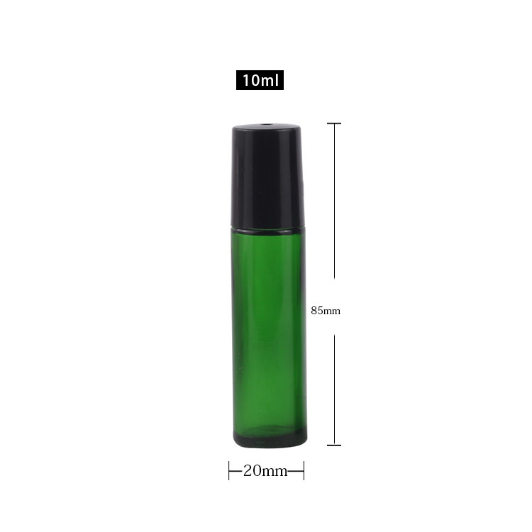 green 10ml roller bottles