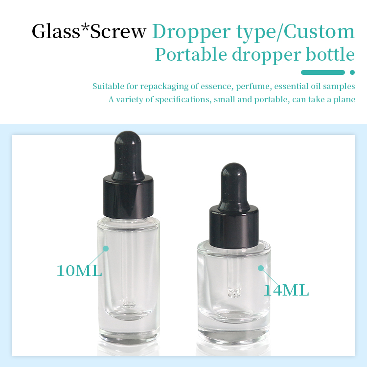 clear 10ml glass tincture bottles