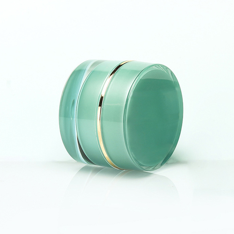 5g 10g 50g Green Acrylic Jars Wholesale 20g 30g Acrylic Face Cream Jar