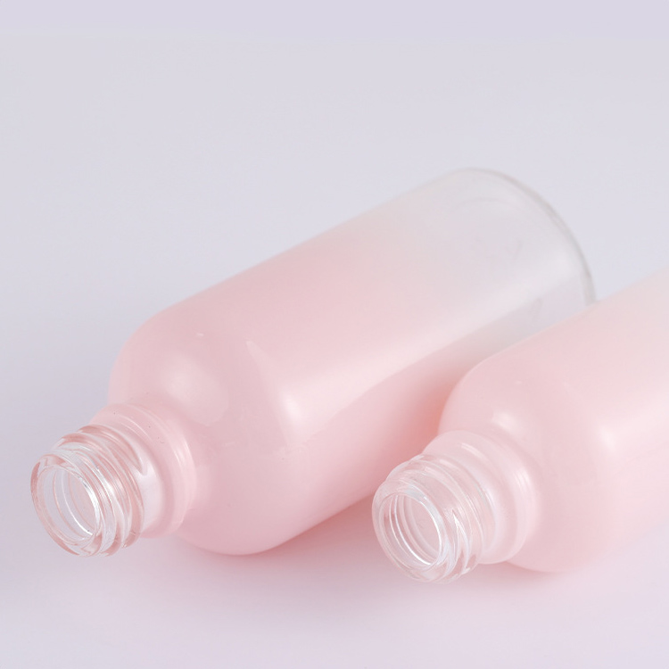 Pink Gradient 5ml 10ml 20ml 30ml 50ml 100ml Glass Bottle With Dropper Wholesale