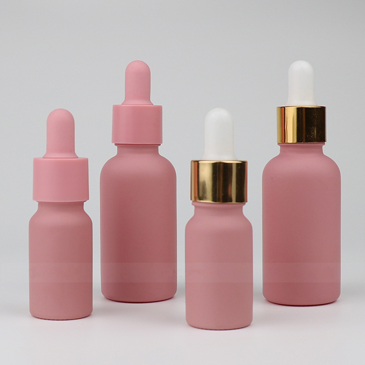 10ml Pink Sample Dropper Bottles 30ml Glass Hair Oil Dropper Bottle Wholesale
