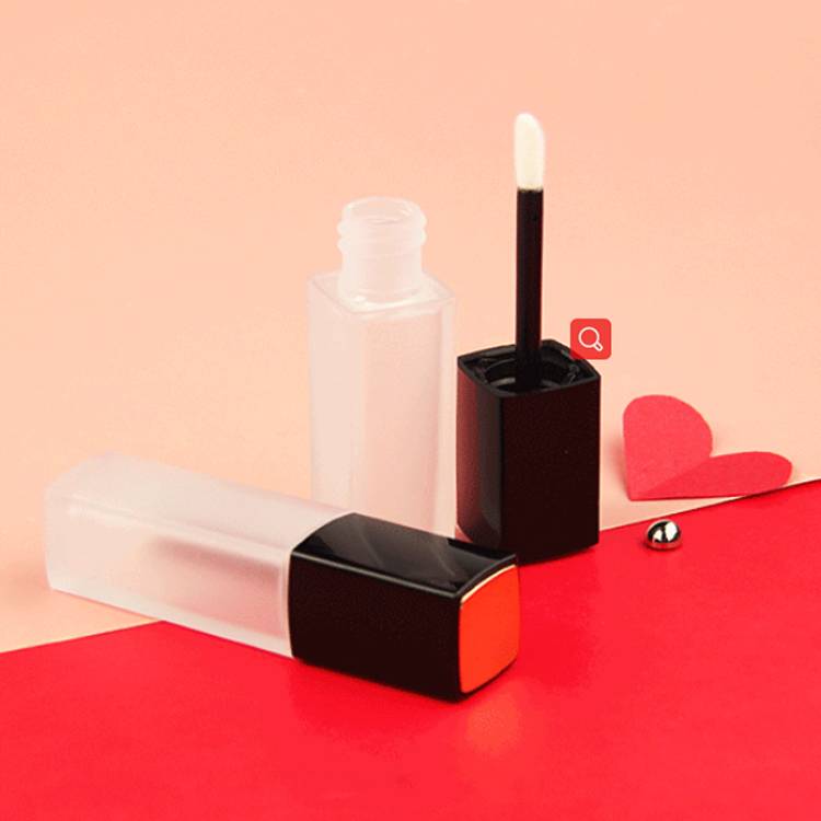 Lipstick Square Frosted Mini Lip Gloss Tubes 5ml Wand Tubes For Lip Gloss Custom
