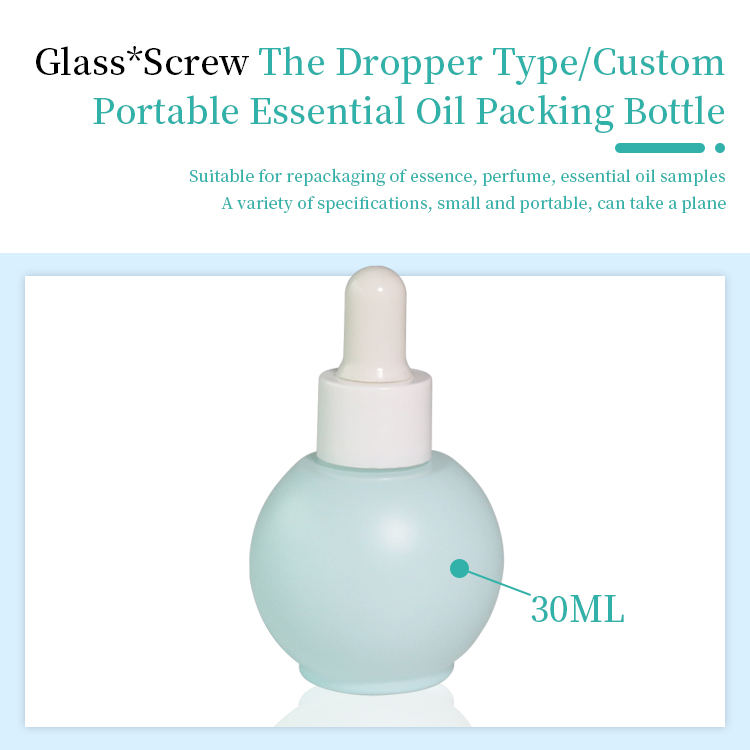 wholesale Blue Oil Glass Dropper Bottles