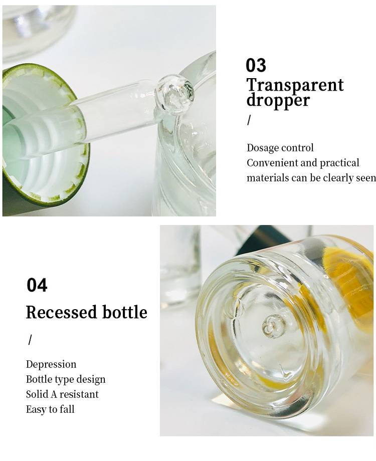 cosmetic dropper bottle