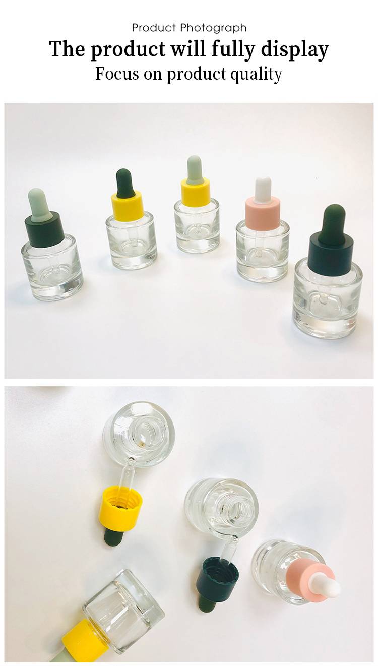 hair oil cosmetic dropper bottles